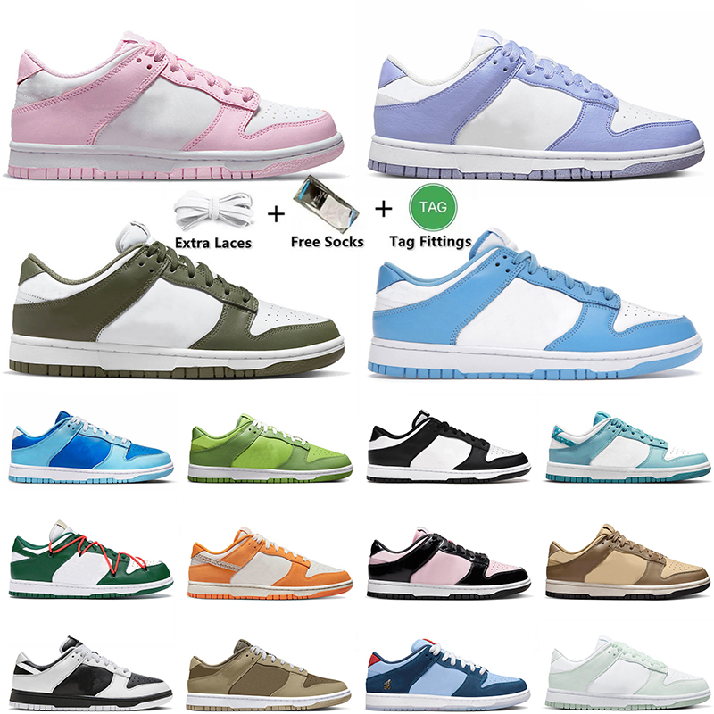 

OG low 2022 men women running shoes Big Size 48 UNC Green Apple Phillies Medium Olive dunked offs white syracuse dunkes lows safari trainers sports sneakers size 14, B23 black paisley 36-48