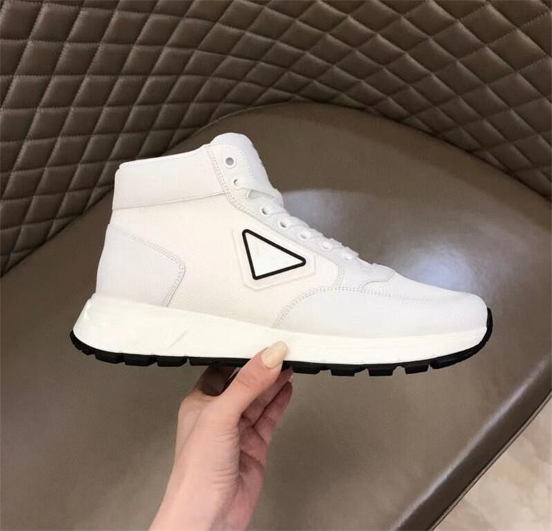 

Luxury brand sneakers High top leather fashion classic thick sole breathable casual men's shoelaces box