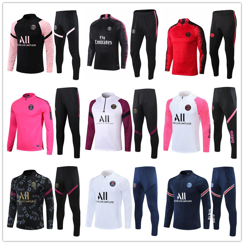 

men soccer tracksuit psgs MBAPPE jacket futbol kids Long sleeves Survetement sets 18 19 20 21 Hommes Sportswear Adult training suits top football tracksuits, Gold
