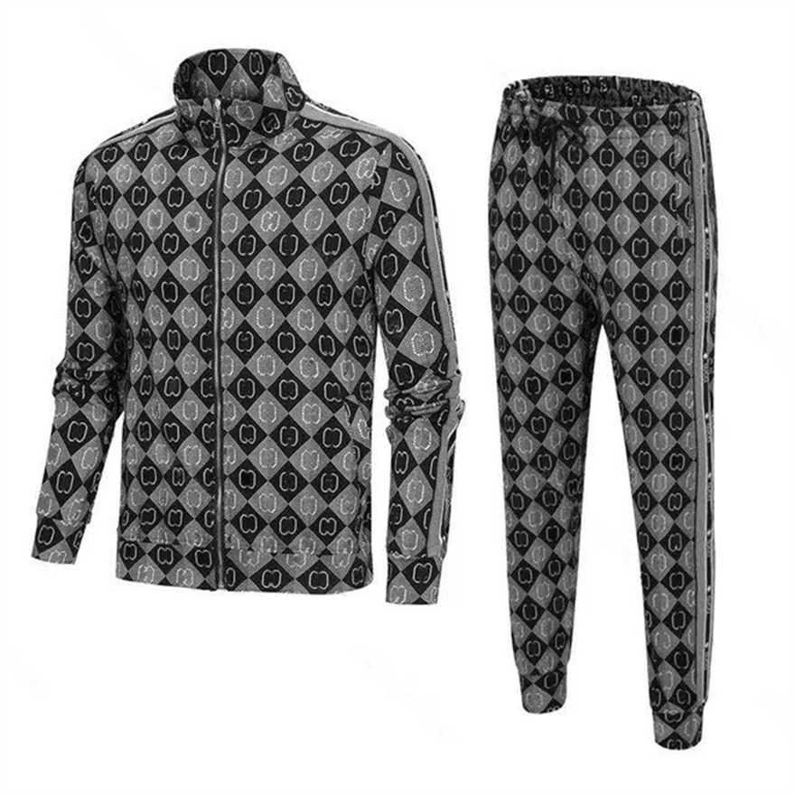 Brand de survêtement Designer Men's Sportswear Sports Costume en deux pièces à manches à manches longues LETTRE IMPRESSIONNANTS IMPRESSIONS MODE