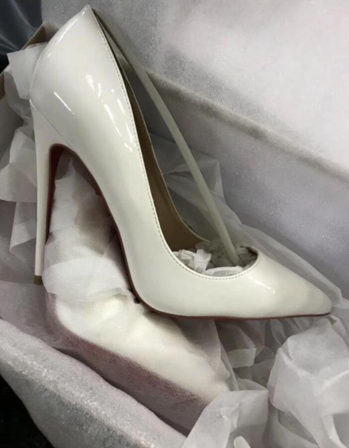 

2022 new Christmas Women Shoes High Heels Sexy Pointed Toe 8cm 10cm 12cm Pumps Come box dust bags Wedding shoes2, Red