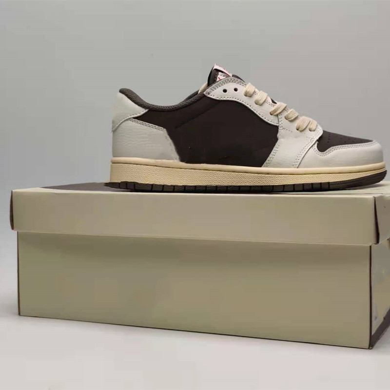 

1S Low Reverse Mocha Basketball Shoes 1S Mid Split UNC Mystic Navy sneakers trainer with box size us5.5-12