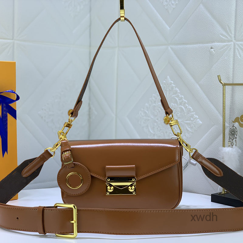 

Evening Bags Bag Crossbody Handbags Women Flip Messenger Bags Genuine Leather Removable Belt Fashion Wallets Solid Color Retro Handbag Purs