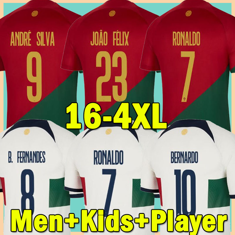 

2022 2023 Portuguese soccer jersey Bruno FERNANDES DIOGO J. JOAO FELIX BERNARDO world cup Portuguesa 22 23 R.SANCHEZ Portugieser Football shirt Men Kids Kit, Bairen 22-23 gk