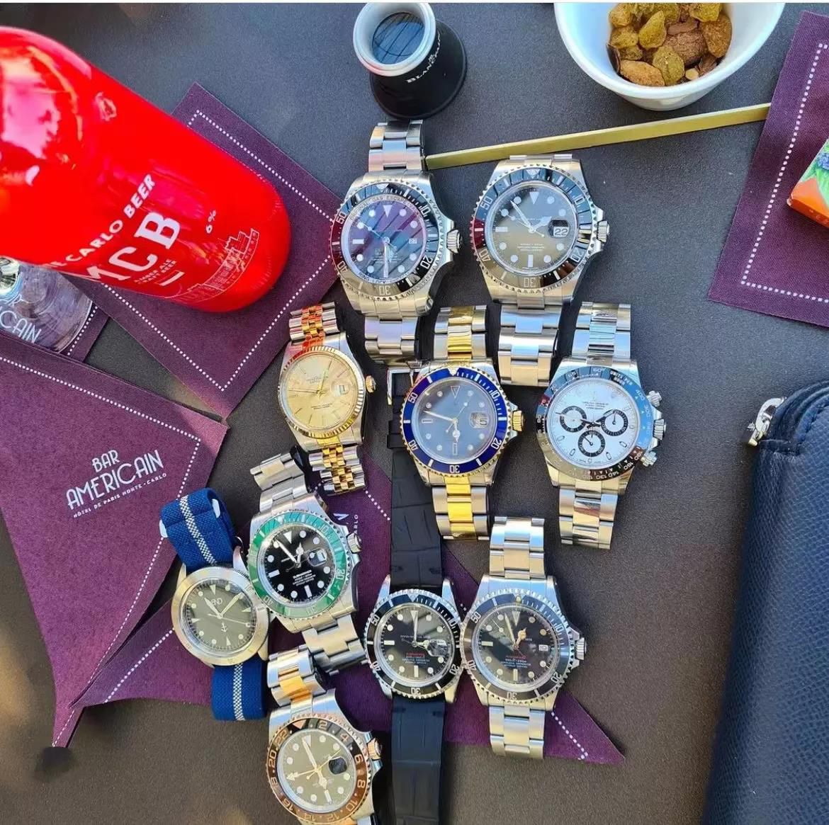 

Top Quality Designer AAA Automatic Men's Watch With Box Stainless Steel Multi Dial Waterproof Luminous Classic Generous Rubber Strap Adjustable Watch