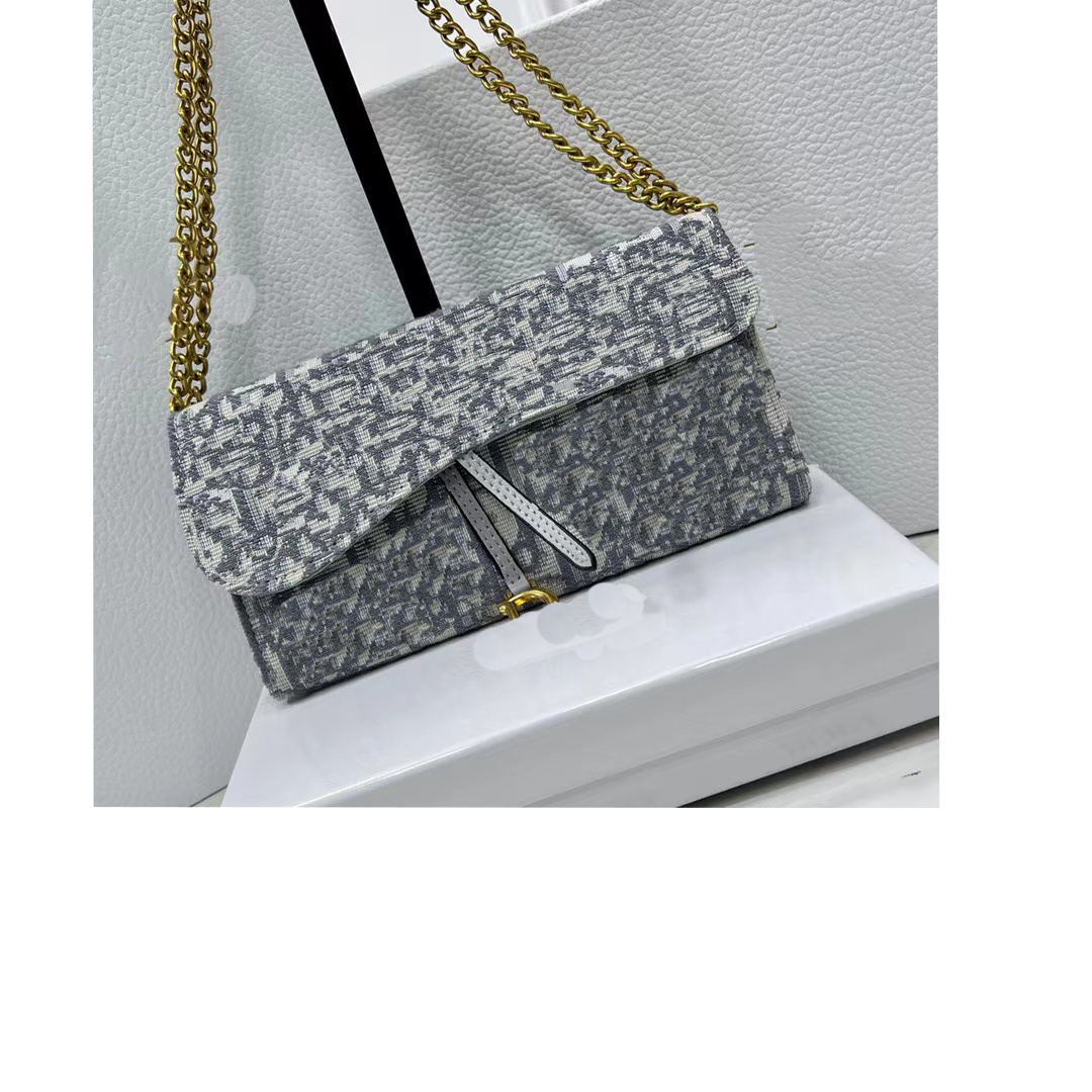 

Luxury designer Purses felicie Leather Wallets Chain shoulder bag wallet Classic Credit Card Purse Crossbody Bags, 621668#blue