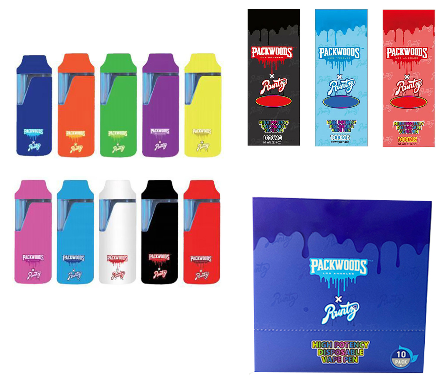 

Disposable E-cigarettes Packwoods Disposable vape pens Runtz x bar pods device 380mAh E cigarettes Rechargeable Battery 1ml Empty Vape Pen