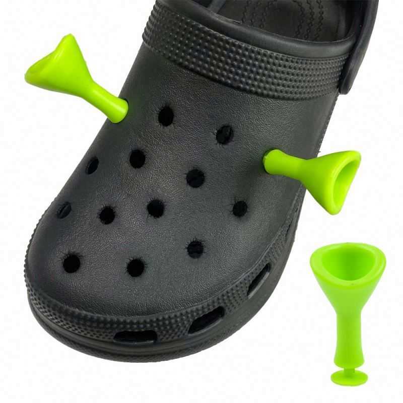 

Wholesale Plastic Shrek Ears Croc Charms Fashion Sstyles For Decoration Gift