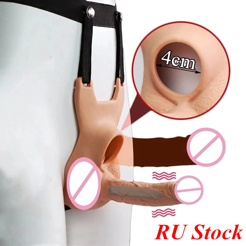 Beauty Items Unisexy Strap On Vibrating Dildo Pants for Women Penis Vibrator sexyy Toys Gay Lesbians Double Dildos Adult sexy Couples-image-805756207