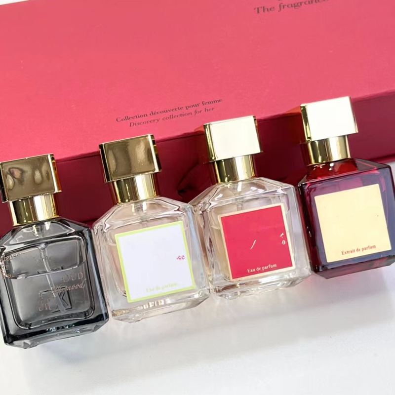 

Luxuries designer cologne perfumes 70ml 30ml 4pcs set Women Perfume Fragrance 540 Rouge Floral Eau De Female Long Lasting Luxury Parfum Spray perfumes fast ship
