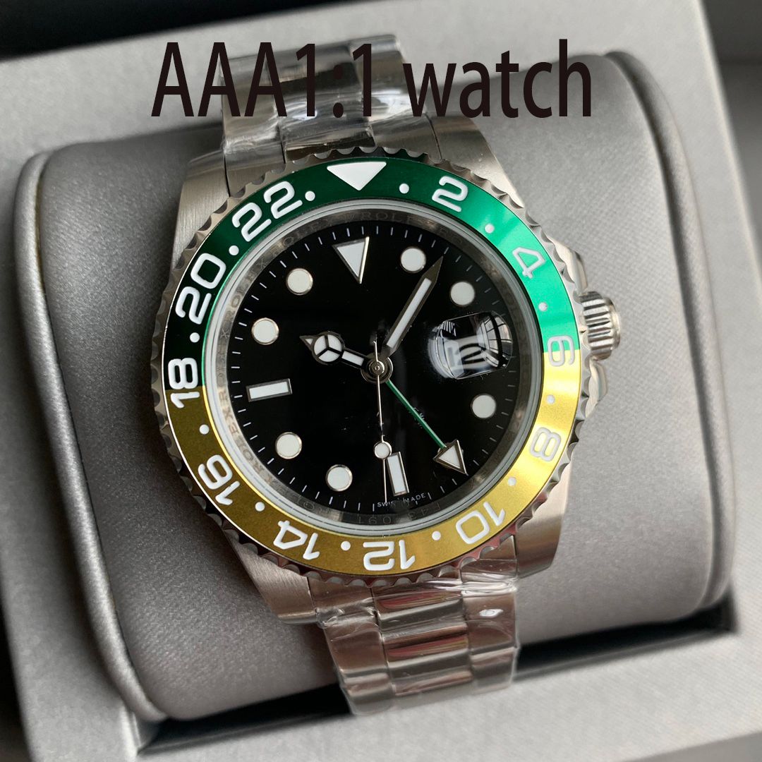 

TM Watches New Automatic Mechanical Watch Stainless Steel Blue Black Ceramic Sapphire Watches, 19