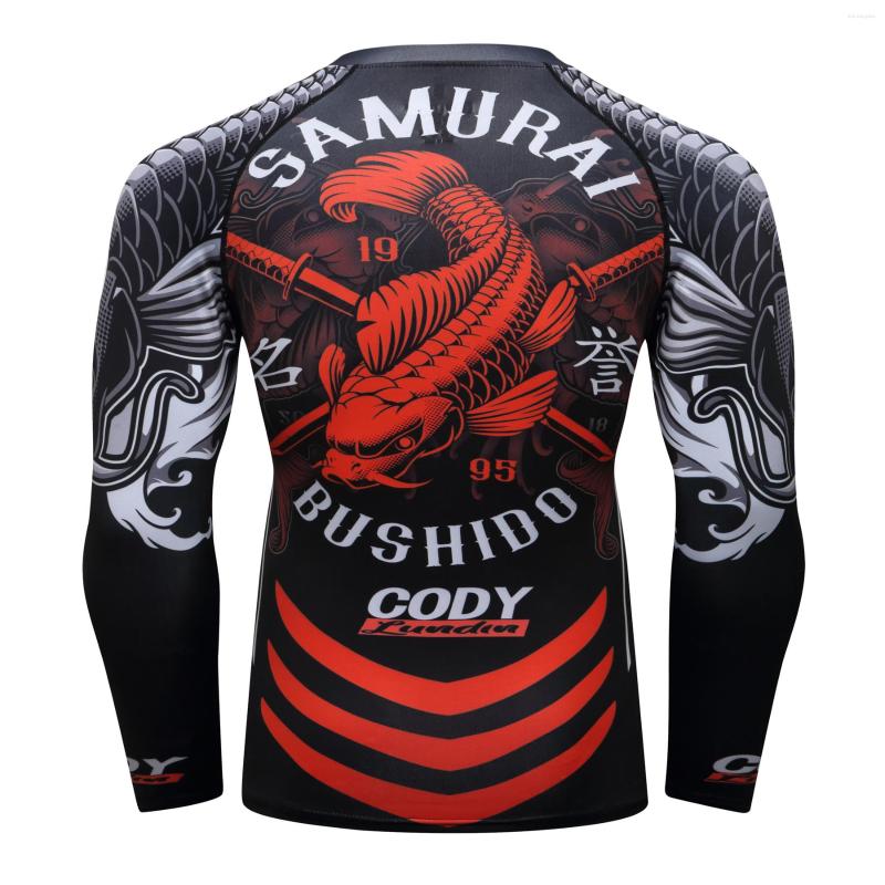 

Men's T Shirts Fashion MMA Running T-Shirt Rashguard Men Long Sleeve Bodybuilding Clothing Sport Tops 3D Print Shirt, Color 2
