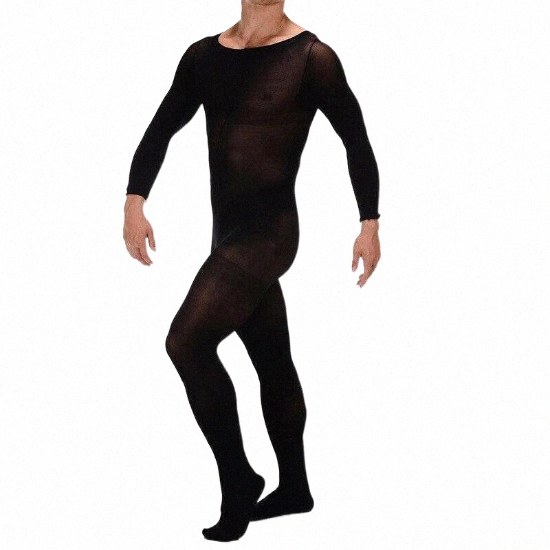 

men's Thermal Underwear Metelam Men Velvet Anti-Hook Full Body Stockings Bodyhose Trunk Sheath Jumpsuit Bodysuit H3ql#, Black