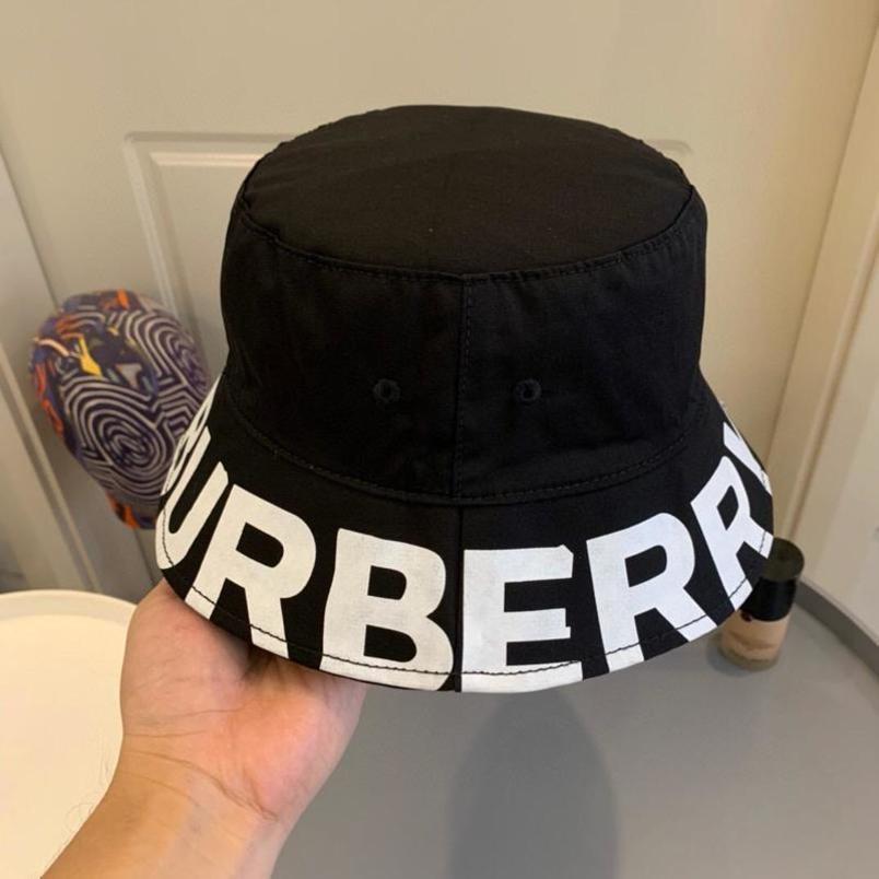 

Burberys Cap 2022 New b Letter Plaid Red Fishermans Hat Womens High Quality Embroidery Basin Fashion Mens 4NYD, Double sided f in red