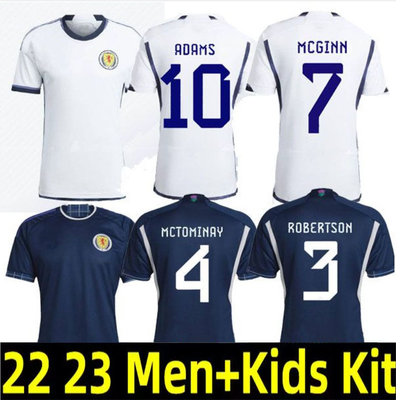 

2022 2023 Scotland Soccer Jerseys National Team John McGinn Scott McTominay Andy Robertson FRASER ADAMS HANLEY DYKES adult men kids kit home away football shirts top, 22 23