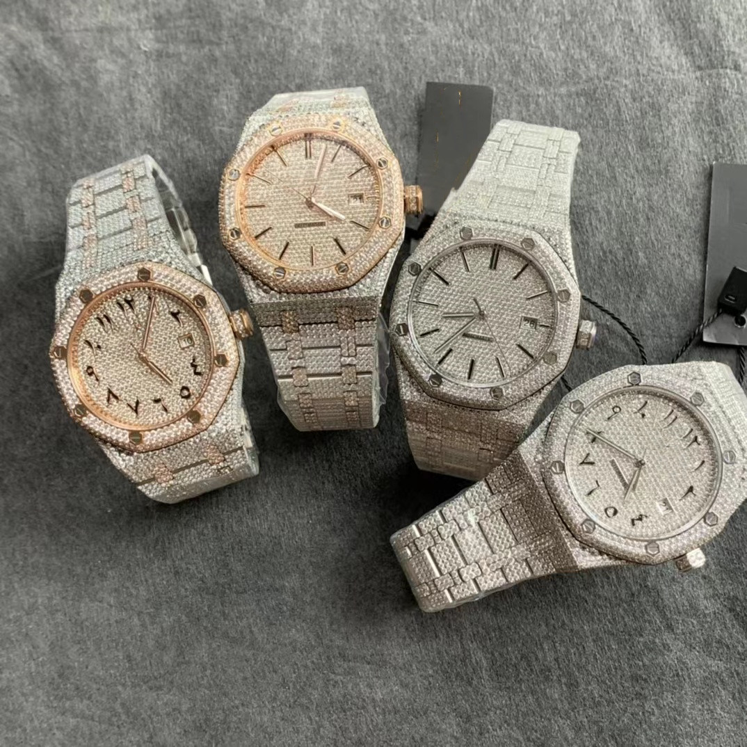 

Diamond watches 15400 mens watch designer for men Cal.3120 Fully automatic mechanical movement waterproof night light, Box