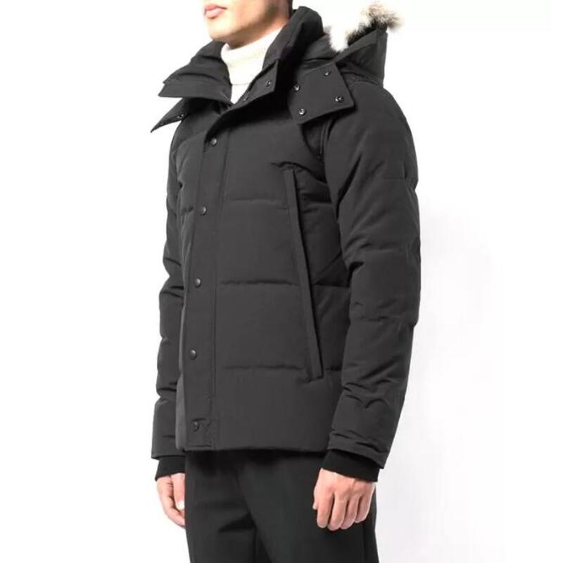 

Winter Fourrure Down Parka Homme Jassen Chaquetas Outerwear Wolf Fur Hooded Fourrure Manteau Wyndham Canada Down Jacket Coat Hiver Doudoune, Need more contact us