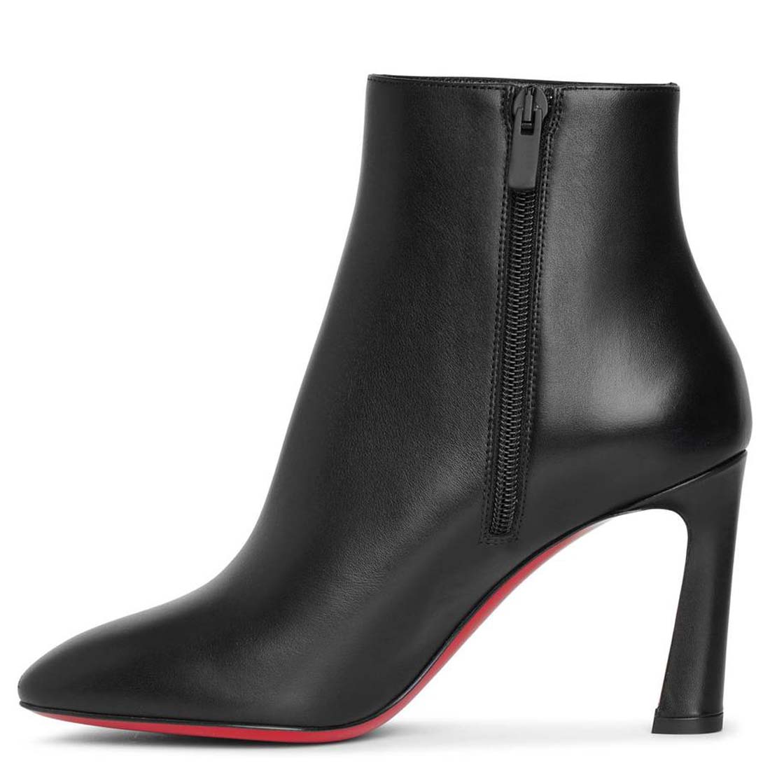 

Luxury designer shoes Women ankle boots brown black calf leather So Eleonor boot pump reds sole high heeled short booties chunky heel ankle and zipper