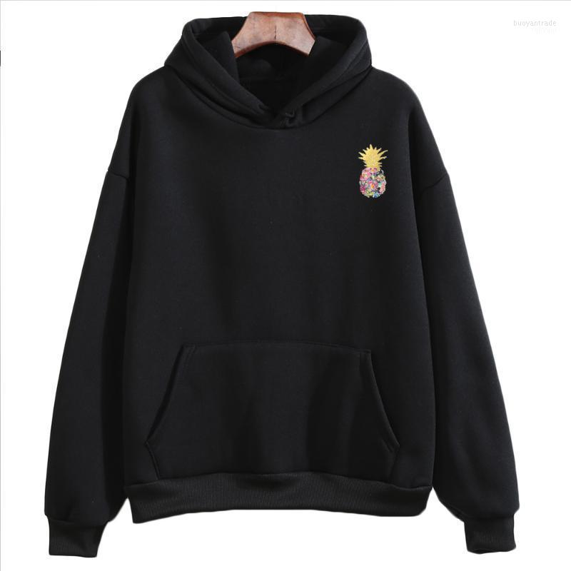 

Women's Hoodies Women's & Sweatshirts Autumn Winter Warm Fruit Pineapple Graphic Hoodie Women Harajuku Casual Sweatshirt 2022 Fashion, White