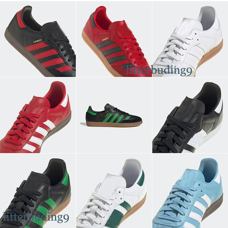 

Samba Men women casual shoes luxury sneakers clear sole Mexico Vegan Black Gum mens trainers Jogging Walking fashion, Mexico 36-45