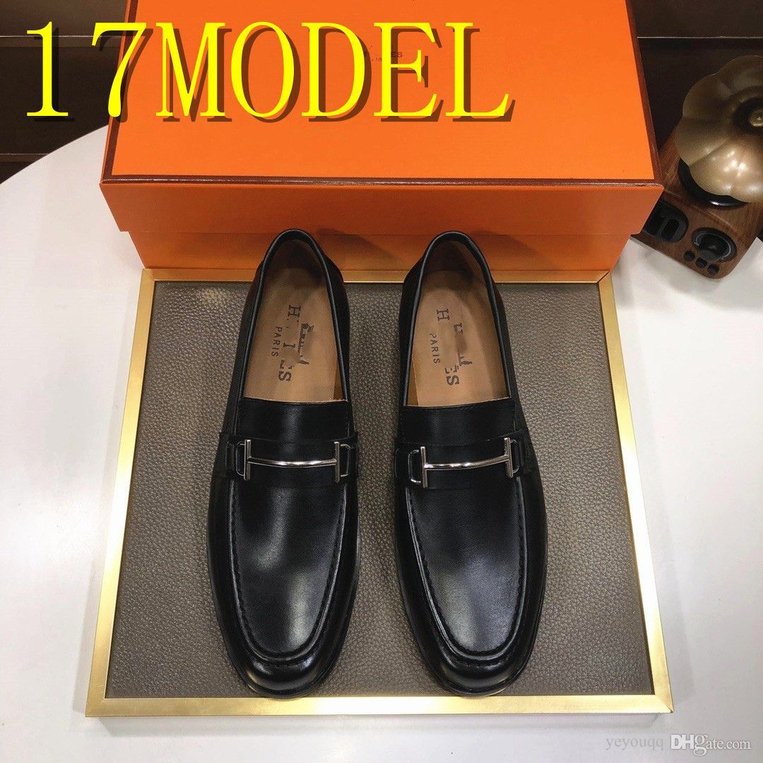 

AA 17MODEL Mens Designer Luxury Dress Shoes Formal Patchwork Leather Shoe Fashion Handmade Wedding Party Men Loafers Oxford Shoe Plus US 6-A2 A2, #17