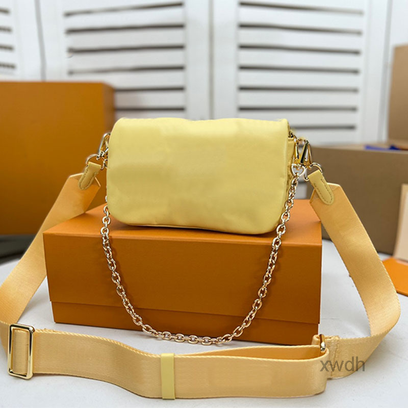 

Evening Bags Women M81398 Crossbody Bags Flip Dinner Shoulder Bags Wallet On Strap Handbag Purse Genuine Leather Detachable Belt Chain Embr