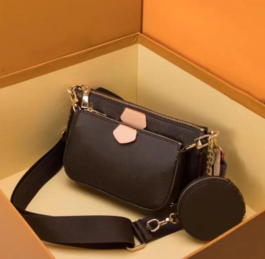 Designers Crossbody Body Femmes 3pcs mini pochettes Gentine cuir Designer Handbags Multi Pochette Bourse Purse