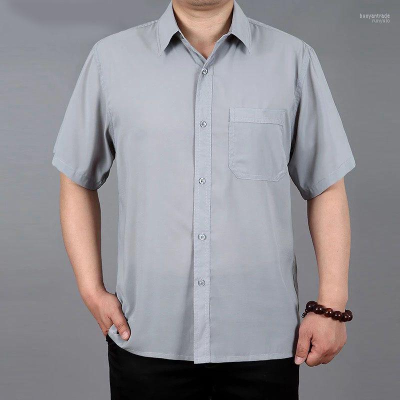 

Men's Casual Shirts Men's Loose Summer Men Turn-down Collar Short Sleeve Size -4XL, Beige