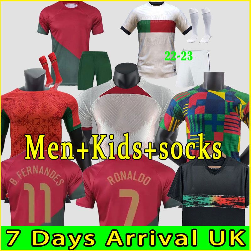 

Soccer Jerseys 22 23 Portuguese JOAO FELIX soccer jerseys BERNARDO R. Leao G.Guedes Bruno FERNANDES 2022 2023 football shirt Men Kids kit DIEGO J. OTAVIO RONALDO na C2IP#, Training