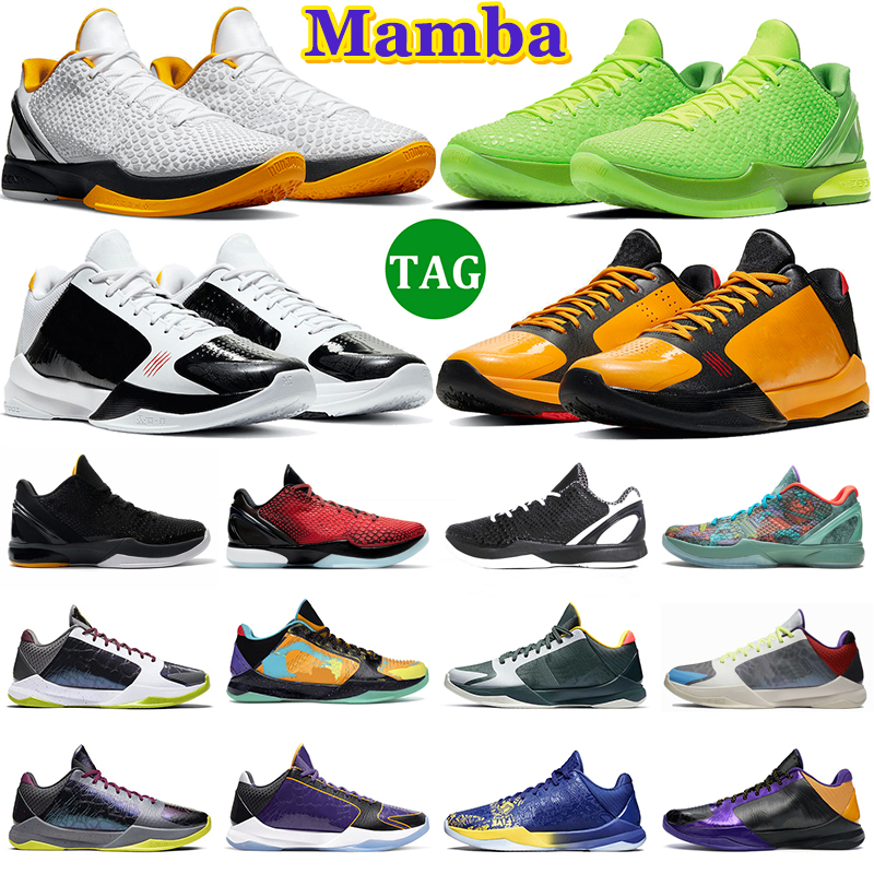 

Kobe 6 Protro Basketball Shoes Men Mamba Grinch Mambacita Sweet 16 Del Sol Challenge Red All-Star Bruce Lee Mens Trainers Outdoor Sports Sneakers