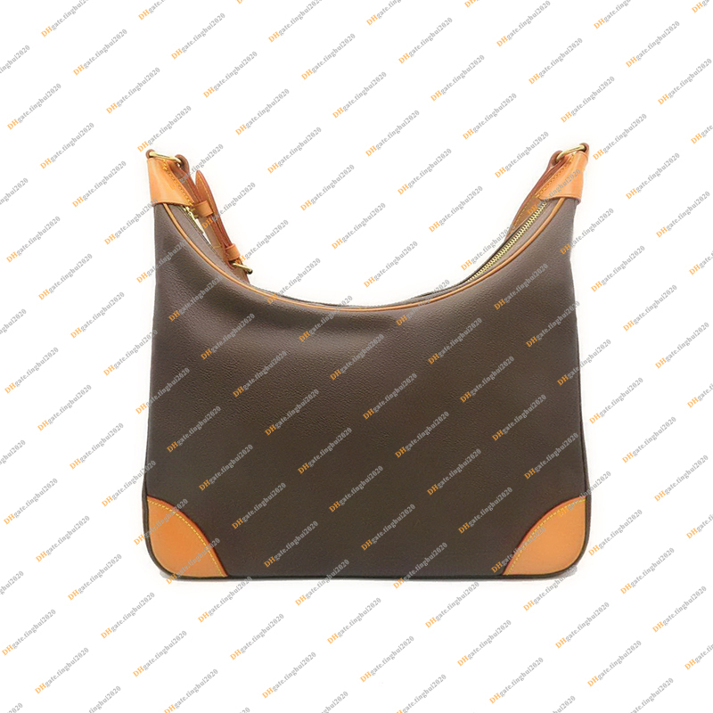 

Ladies Fashion Casual Designe Luxury BOULOGNES Bag TOTE Handbag Shoulder Bags Crossbody Messenger Bag High Quality TOP 5A 2 Size M51265 Z6NO, Gm brown flower 35cm / with dust bag