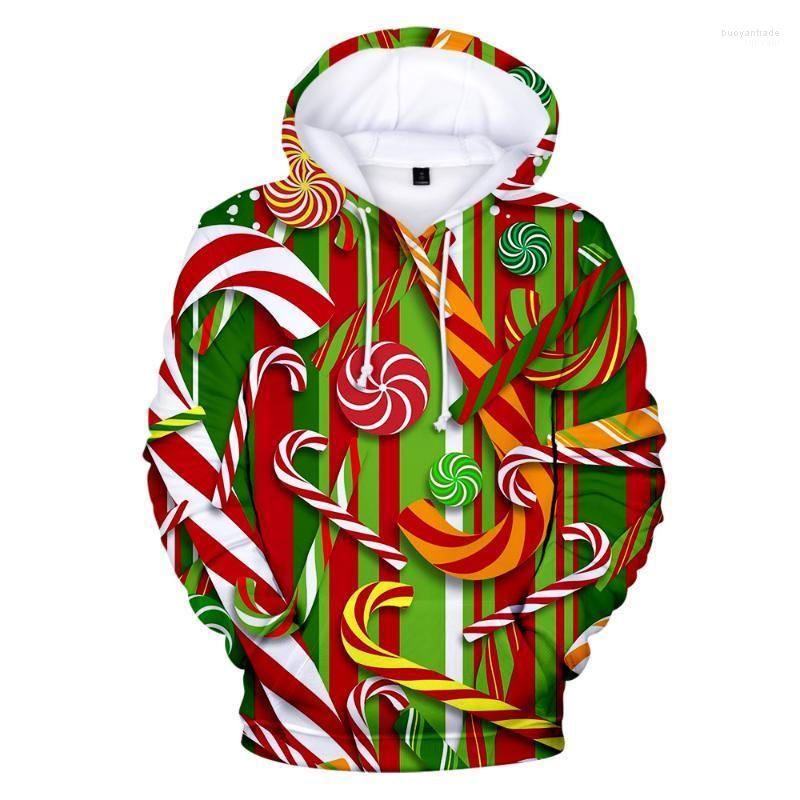 

Men' Hoodies Men' & Sweatshirts 2022 Fashion Christmas Candy 3D Print Sweatshirt Men Women Casual Hoodie Santa Claus HipHop, Ah092196s