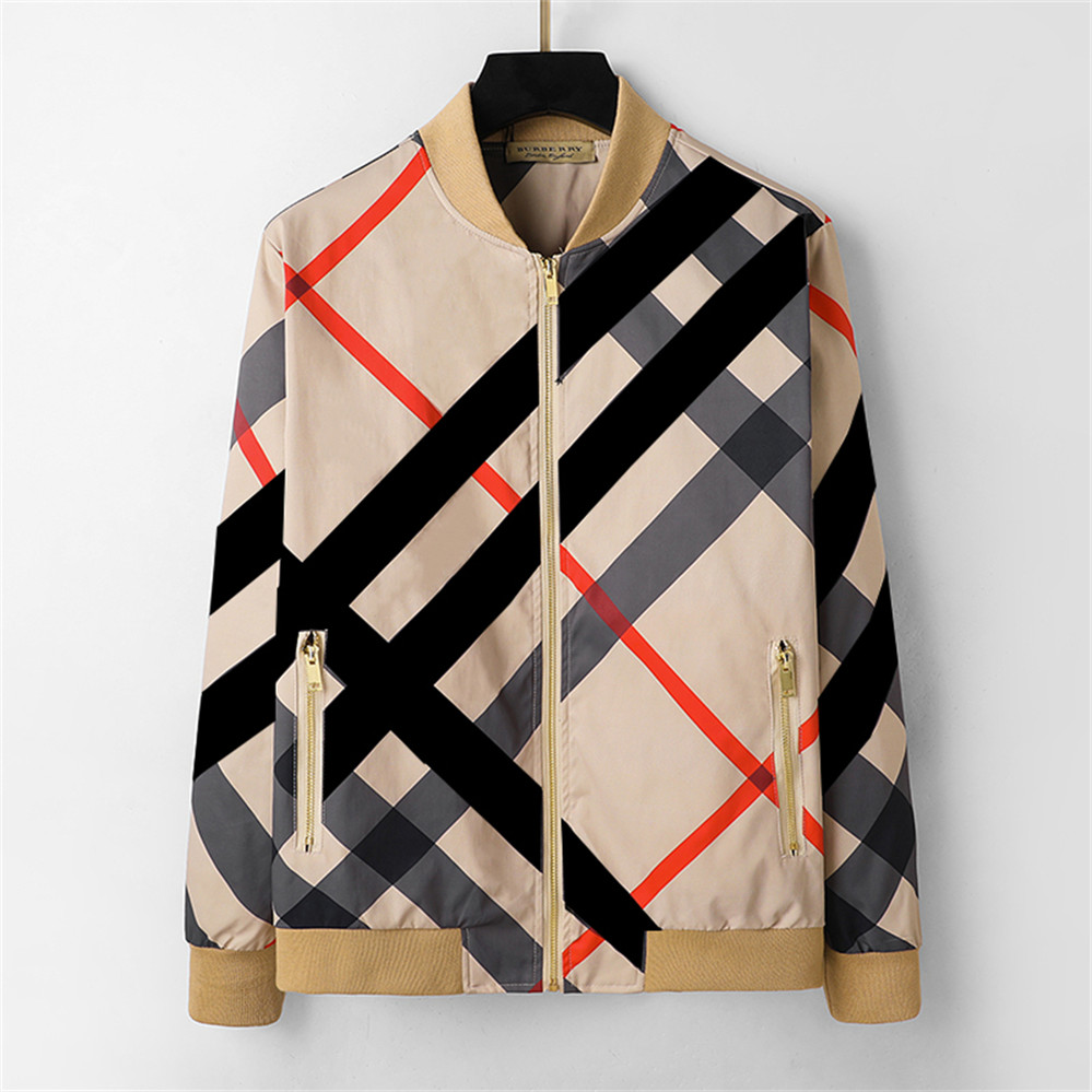 

Men's Jacket Plaid Stripe Brand Street Hip Hop Waterproof Windbreak Motorcycle Sports Baseball Hoodie Zipper Trench Coat in a Variety of Style s-3xl, Extra