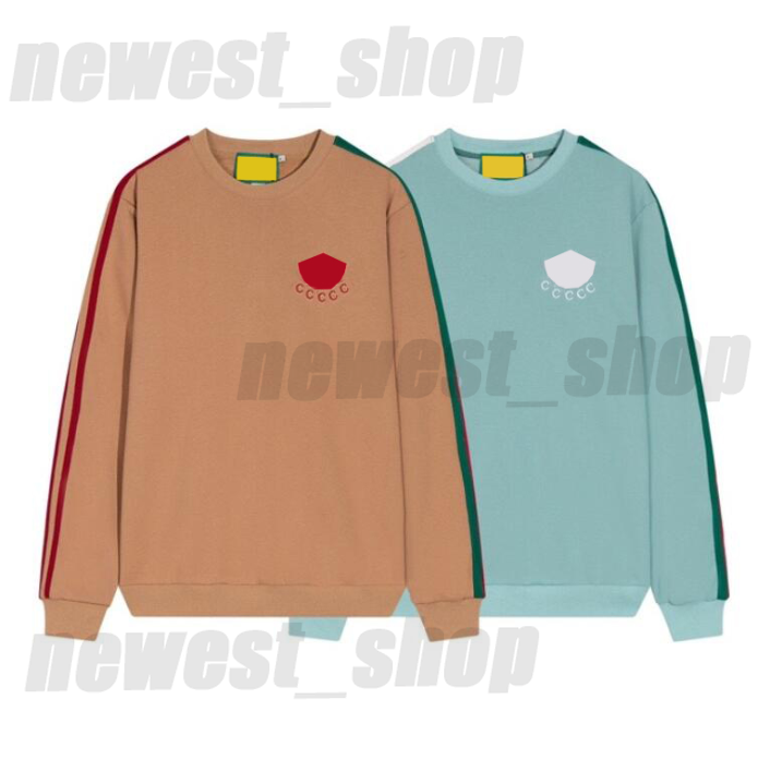 

22SS Men Women designer Hoodies embroidery Letter casual sleeve with stripes Sweatshirts casual top womens hoody, Brown