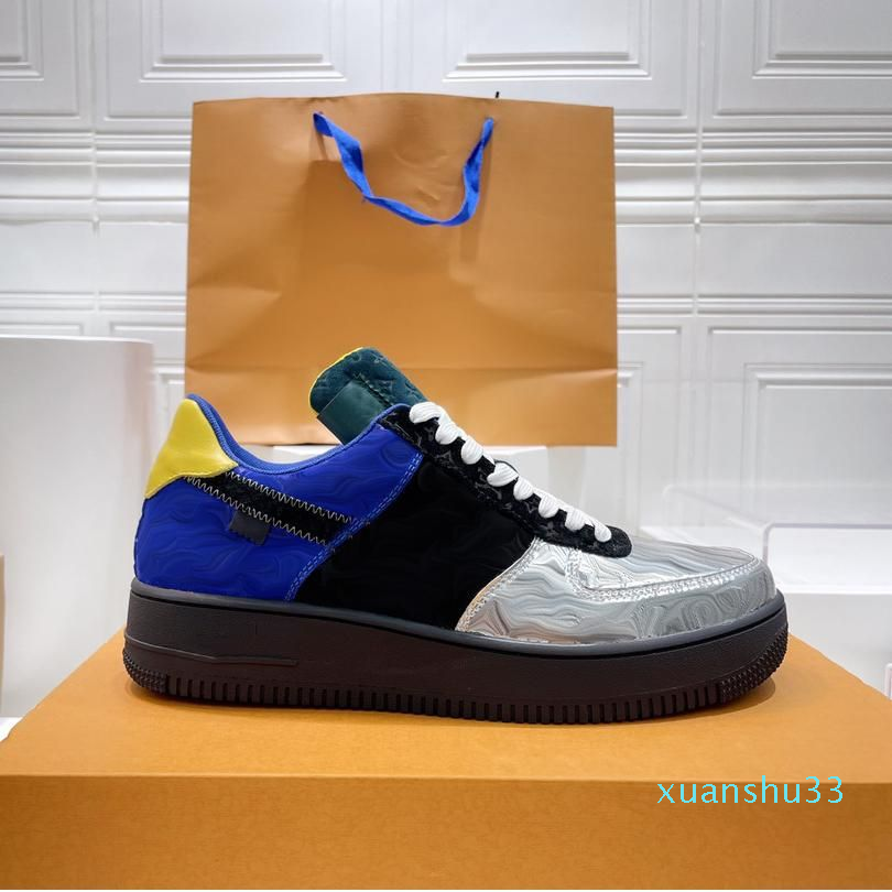 

2022SS Designers Shoe Sneakers Low Airs Wheat Black Casual Sports Joint Luxury Forces Mens Designer casual shoes with box 38-45