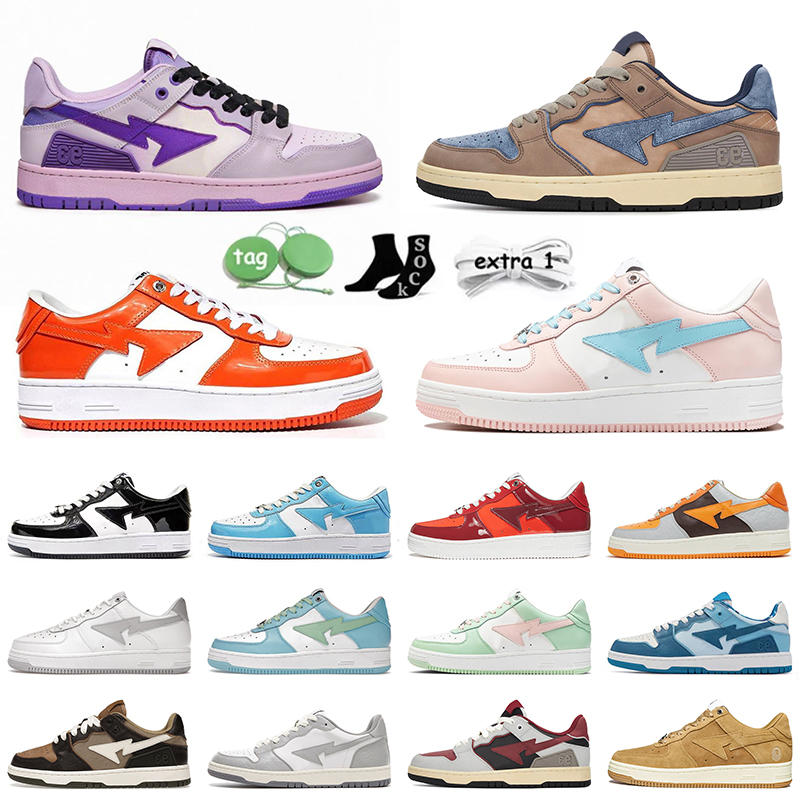 

designer mens women casual shoes sneakers Black White Green Orange Low Sports Trainers Plate-forme, 36-45 grey orange