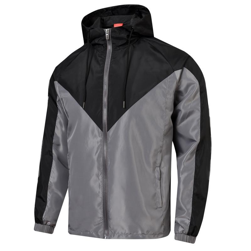 

2022 Mens Jackets Plus Size Long Sleeve Hooded Coat Air Windbreaker Contrast Color Letter Print Plus Size Long Sleeve Hooded Active Outdoor Coats, White