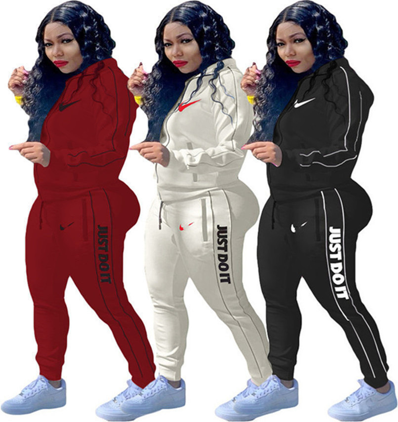 2022 Brand Women Letter Tracksuits Winter Fall Two Piece Sets Casual Jacket Pants Zipper Sports Suit Fashion Long Sleeve Outfits 4008