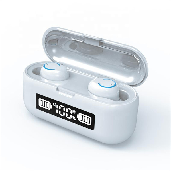 

2022 Factory Price F9-34 Tws Wireless Earphones Powerbank Power LCD Display F9 Earbuds Wireless Headphones, Black