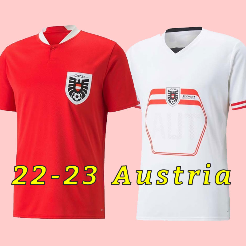 

2022 Qatar World Cup Austria Soccer Jerseys national football team 2022 2023 ARNAUTOVIC ALABA SABITZER JUNUZOVIC GRILLITSCH Men Uniforms Football Shirts top, Home