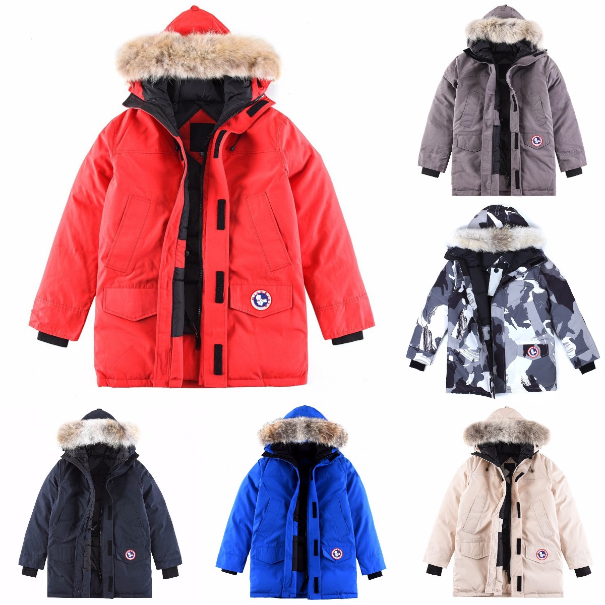 

22fw Designer Cypress Puffer Jacket Langford Expedition Parka Veste Femme Mens Womens Winter Bomber Jassen Thick Long Warm Windproof Outdoor Wolf Fur Coats, This option does no ship