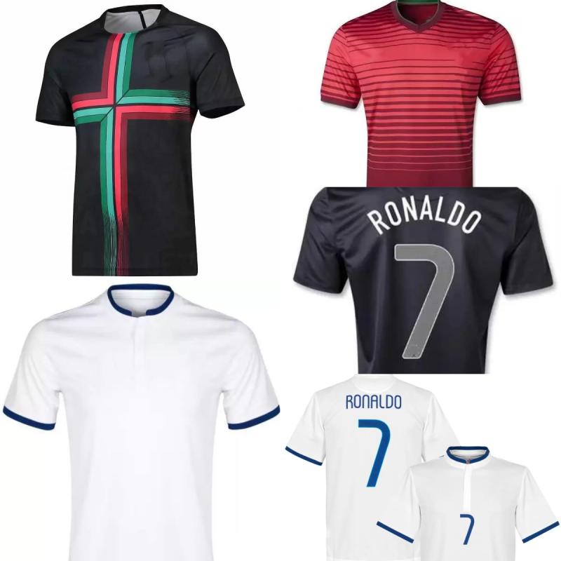 

14 18 FIGO Retro Soccer Jerseys Red Home FOOTBALL 2014 RONALDO Moutinho RUI COSTA NANI Meireles Jersey Uniforms For Men, 2014 home