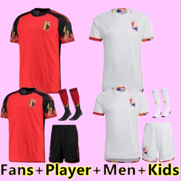 

BELGIUM 2022 World Cup soccer jerseys National Team DE BRUYNE HAZARD COURTOIS LUKAKU TIELEMANS 22 23 Michy Batshuayi Kevin KOMPANY men kids set Football Shirt Kits