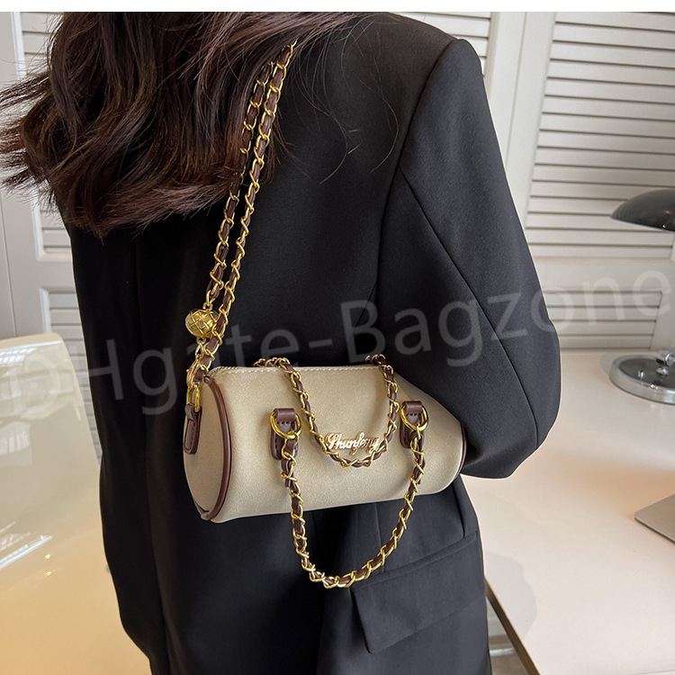 HBP Sacs à bandoulière Frosted Women's 2022 New Popular Chain Crossbody Explosion Style Cylinder Bag