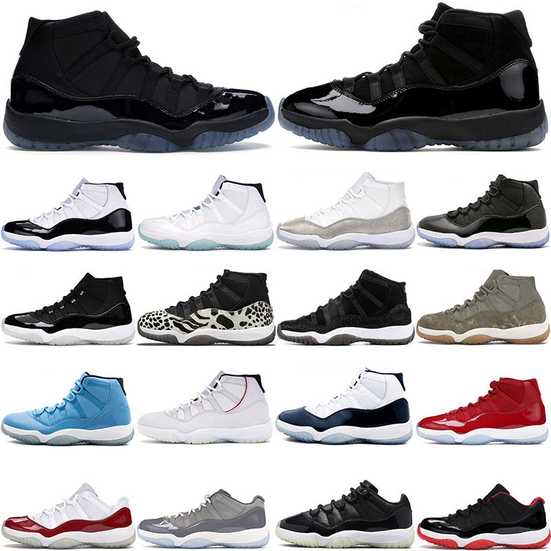 

J14 Basketball Shoes 11 11s Low High Mens Womens cherry cool grey 72-10 Bred Concord Legend Blue Emerald Navy Gum Gamma Blue Cap and Gown Sports Sneakers