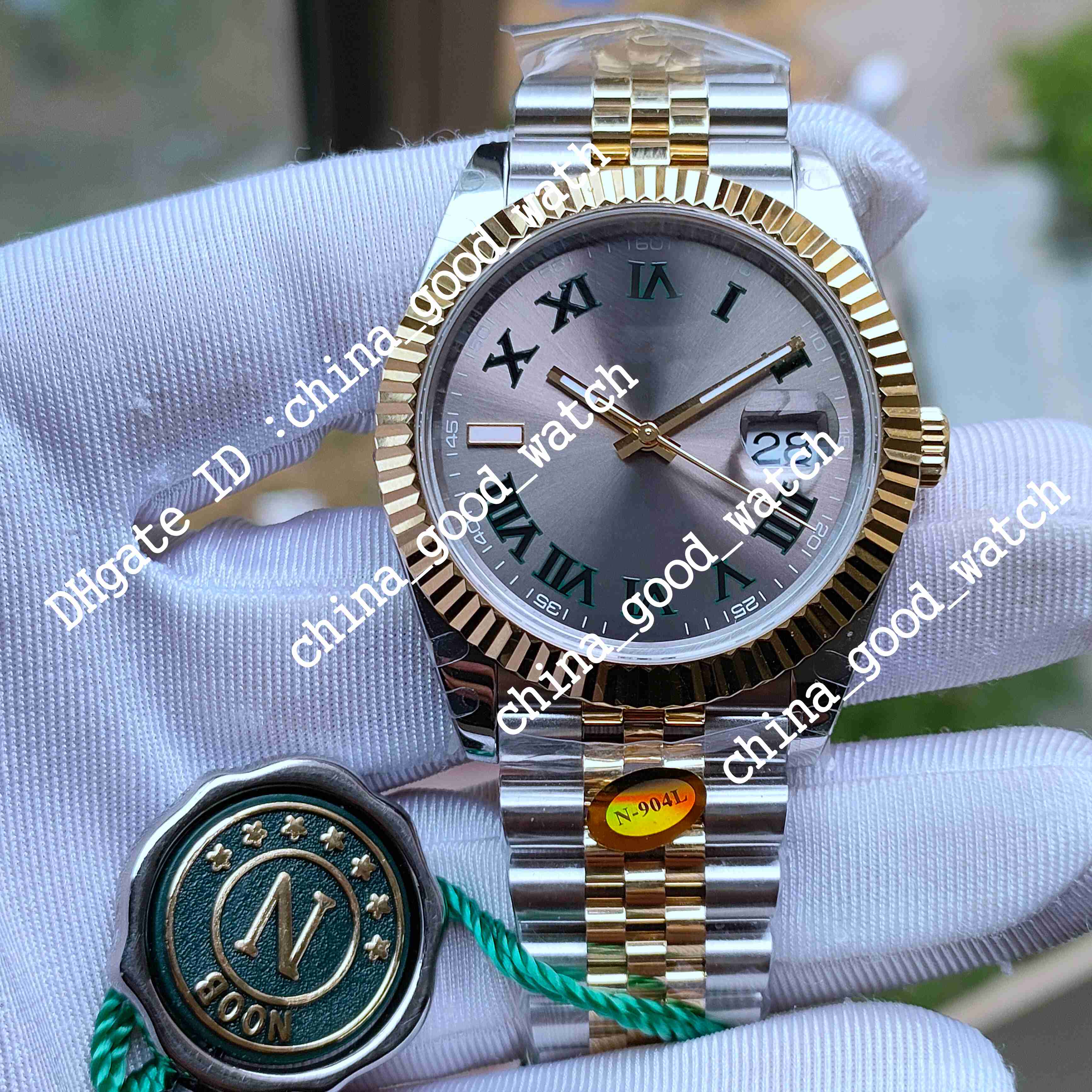 

5 Style 41MM Watches Men's Everose Yellow Gold Jubilee Bracelet Mens 904L Steel Super NF Factory Automatic Chocolate Brown Wimbledon Crystal Luminous Glass Watch, Original box certificate