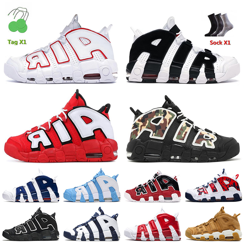 

2022 Fashion Uptempos Basketball Shoes White Gym Red Scottie Pippen Hoop Pack Camo Light Bone Obsidian Sunset Denim Blue UNC Reflective Trainers Sneakers Size 36-45, D31 loud and clear 36-45
