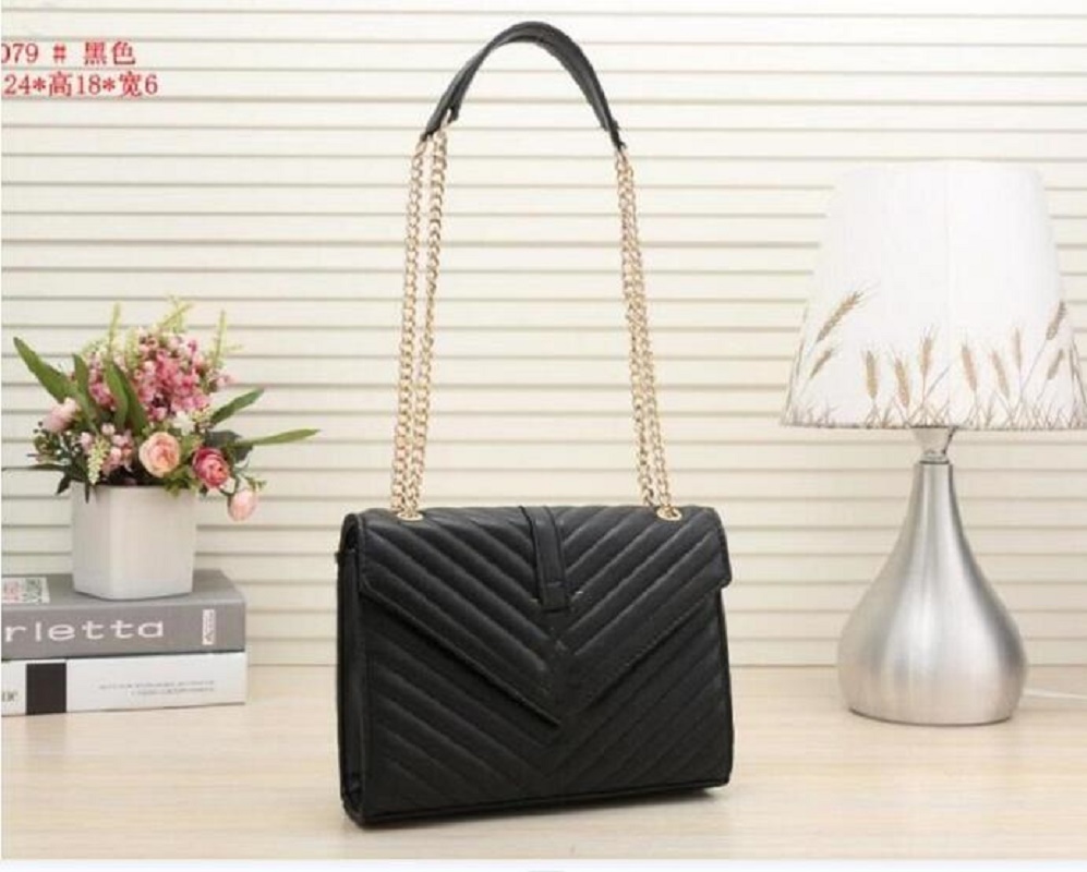 

handbags classic pattern material gold chain silver chain handbag trend fashion shoulder bags, Customize