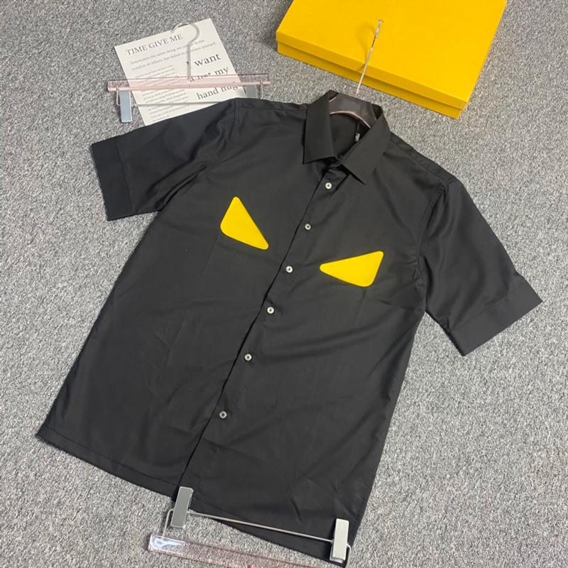 

2022 Men Women Polo Shirts Fashion Tshirts Short Sleeve Eyes Print Contrast Color Unisex Tees, White