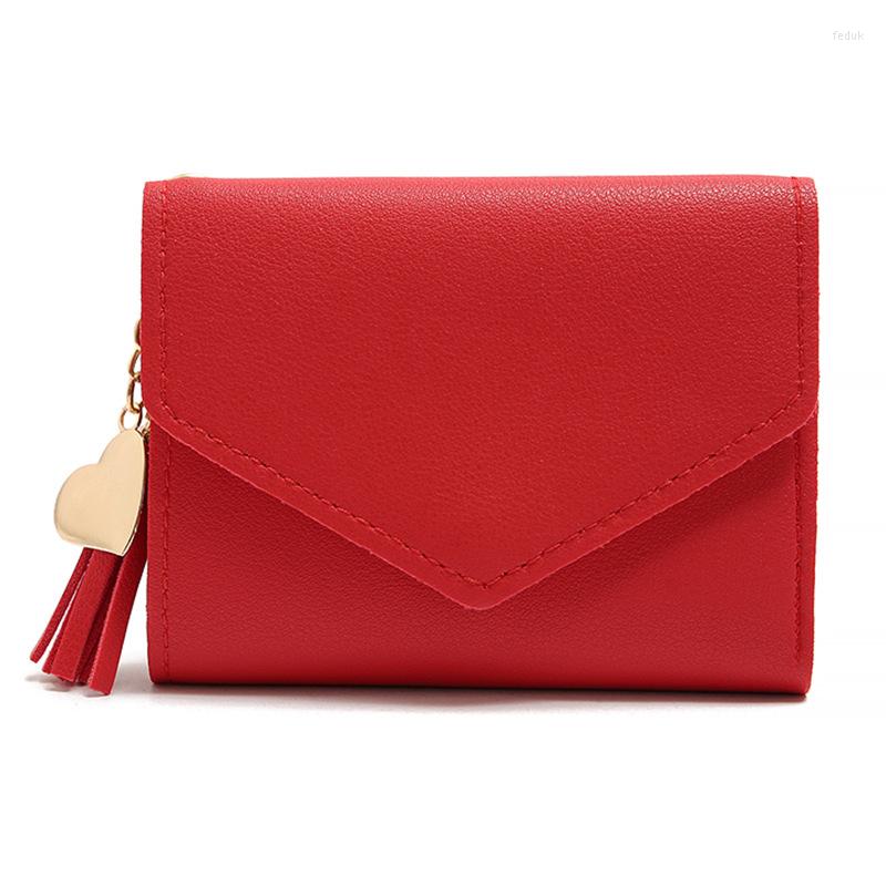 

Wallets Mini Women Short Minimalist Elegant Wallet Pocket Purse With Buckle For Girls, Black